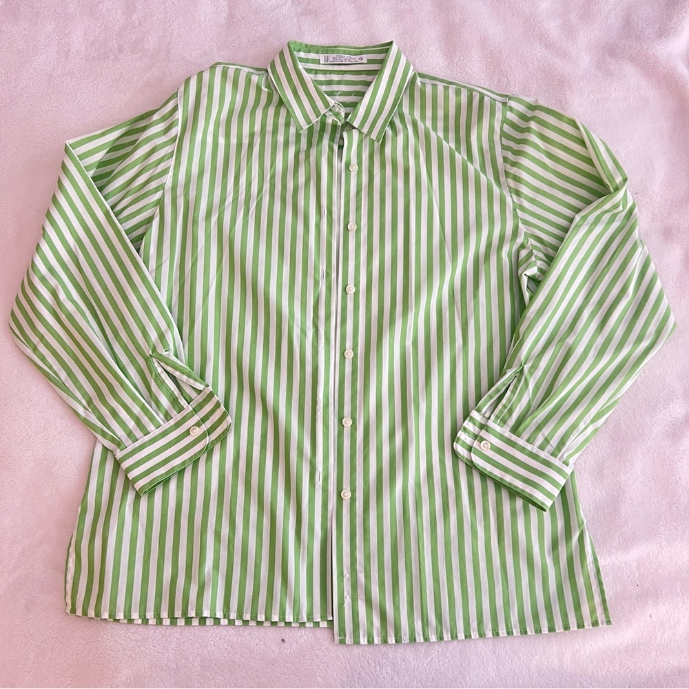 Foxcroft Women’s Wrinkle Free Striped Shirt